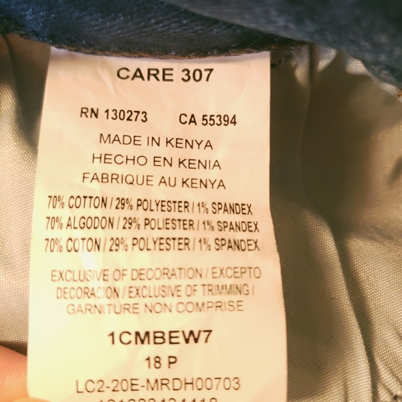 Lees regular fit boot cut distressed mid rise women's jeans Size 18P - Picture 8 of 12